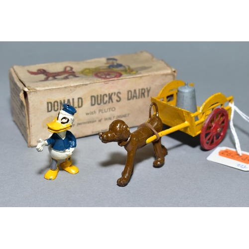 421 - A BOXED SALCO DISNEY NOVELTIES DONALD DUCK'S DAIRY, No 85/9, Donald & Pluto figures, yellow milk car... 