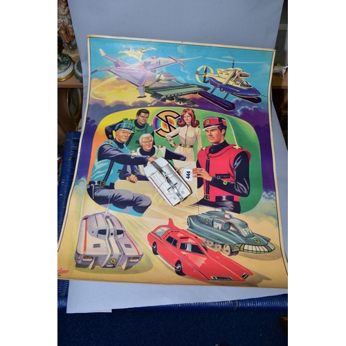 444 - AN ORIGINAL ANGLO CONFECTIONERY CAPTAIN SCARLET AND THE MYSTERONS COLOUR POSTER, from around 1967 an... 