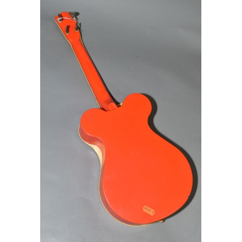 445 - A 1960'S SELCOL PRODUCTS LIMITED BEATLES 'NEW SOUND' GUITAR, with strings and pegs, marked 'Made in ... 