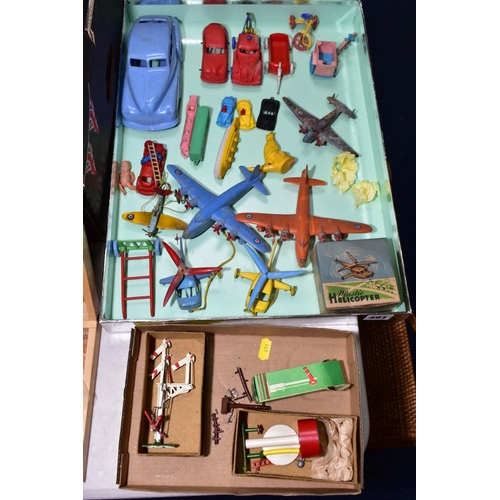 491 - A QUANTITY OF ASSORTED BOXED AND UNBOXED VINTAGE PLASTIC TOYS, to include boxed and unboxed Palitoy ... 