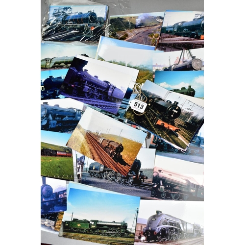 513 - OVER ONE HUNDRED COLOUR PHOTOGRAPHS OF EX-NE LOCOS AND IN BR DAYS, postcard size