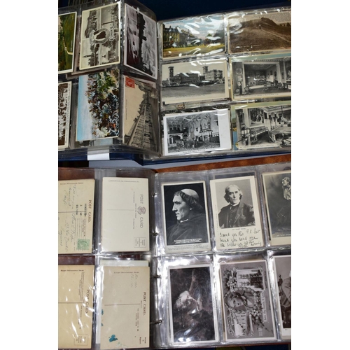 531 - POSTCARDS, two postcard albums containing approximately 230 Edwardian - early 20th century postcards... 