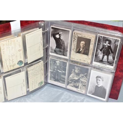 546 - PHOTOGRAPHIC POSTCARDS, an album containing approximately 170 photographic postcards from the late V... 