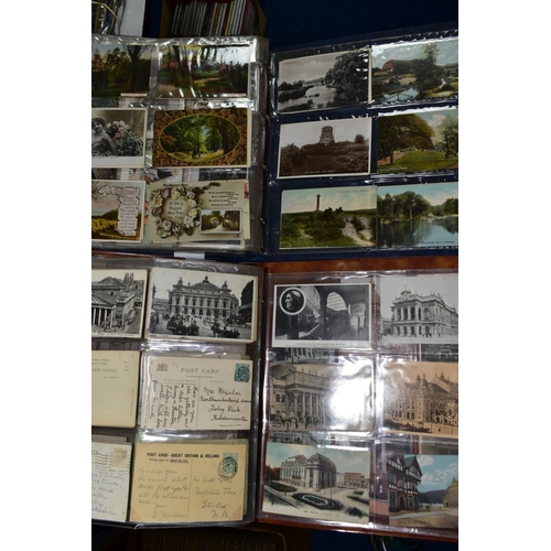 531 - POSTCARDS, two postcard albums containing approximately 230 Edwardian - early 20th century postcards... 