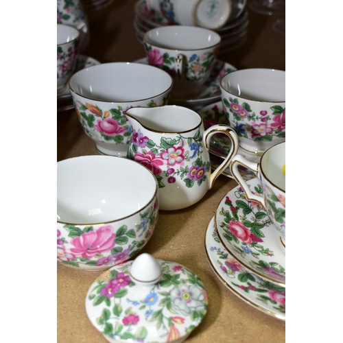 650 - CROWN STAFFORDSHIRE TEA AND COFFEE WARES including tea pot, coffee pot, two hot water pots and cover... 