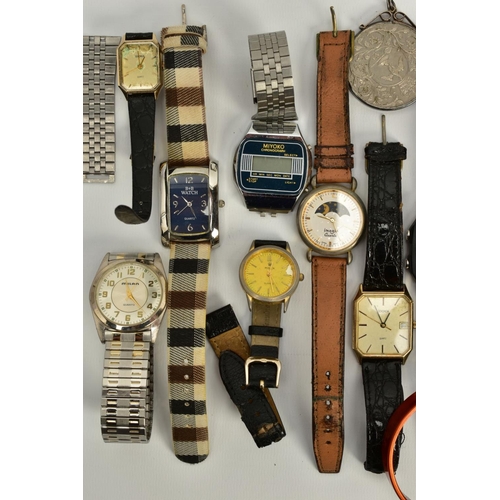 66 - A COLLECTION OF QUARTZ AND DIGITAL WRISTWATCHES, to include brand names such as Sekonda, Casio, Refl... 