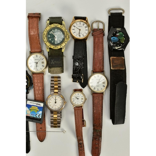 66 - A COLLECTION OF QUARTZ AND DIGITAL WRISTWATCHES, to include brand names such as Sekonda, Casio, Refl... 