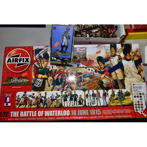 607 - A BOXED AIRFIX 1/72 SCALE THE BATTLE OF WATERLOO PLASTIC MODEL KIT, still sealed withn original tape... 