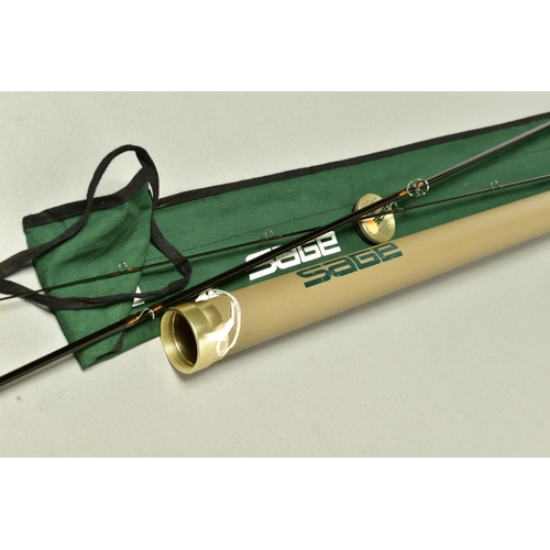 A SAGE XP 690 GRAPHITE IIIE 9' TWO PIECE FLY FISHING ROD, #6, 3 1/2 oz, in  branded cloth bag and all