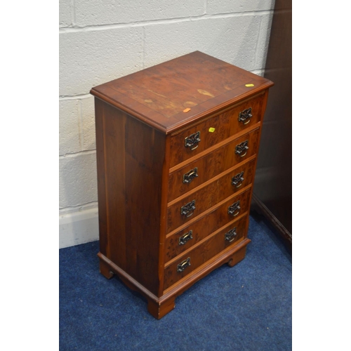 1302 - A MODERN MAHOGANY BUREAU with a fitted interior, width 74cm x depth 47cm x height 100cm (key) togeth... 