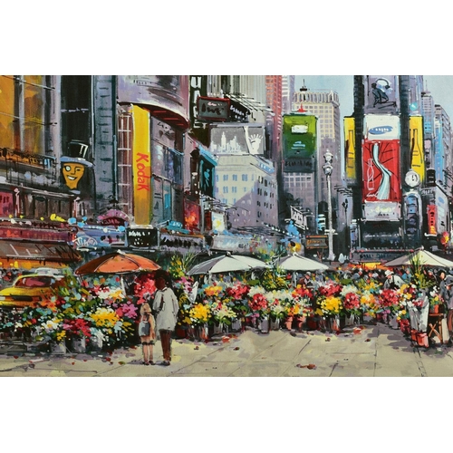 324 - HENDERSON CISZ (BRAZIL 1960) 'TIMES SQUARE IN BLOOM' an artist proof print, signed bottom right, no ... 