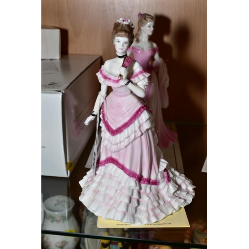 334 - FOUR ROYAL WORCESTER FIGURINES 'First Dance' (The Tissot Collection) limited edition No 740/750, 'Ro... 