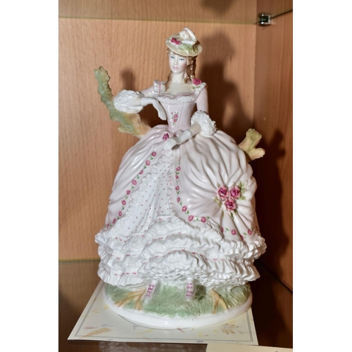 334 - FOUR ROYAL WORCESTER FIGURINES 'First Dance' (The Tissot Collection) limited edition No 740/750, 'Ro... 