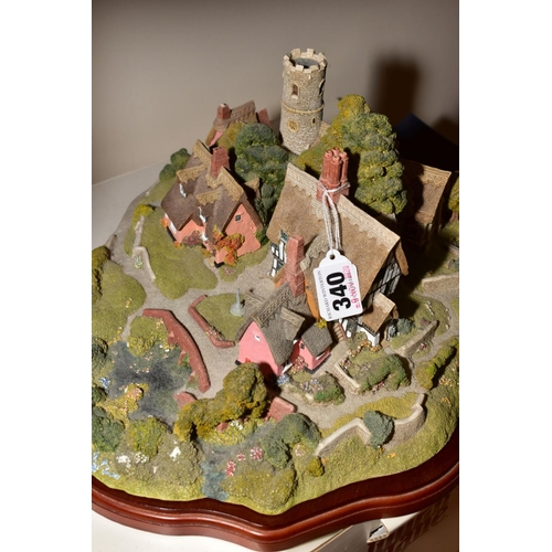 340 - A LARGE BOXED LIMITED EDITION LILLIPUT LANE SCULPTURE, 'Saxham St Edmunds' No 0502/4500, with certif... 