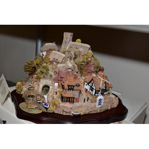 350 - A LARGE BOXED LIMITED EDITION LILLIPUT LANE SCULPTURE, 'St Peter's Cove' No 2677/3000, with certific... 