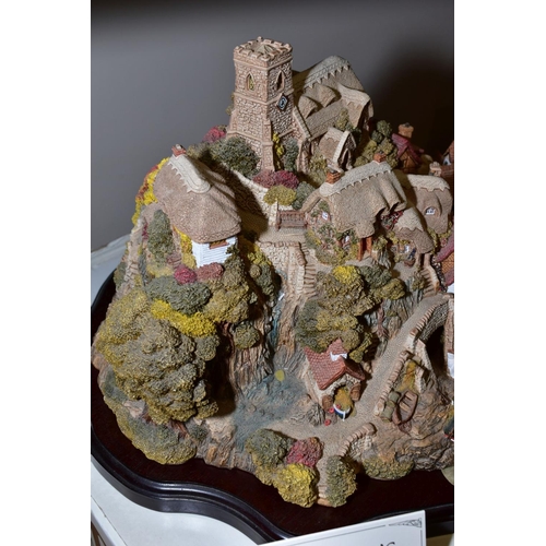 350 - A LARGE BOXED LIMITED EDITION LILLIPUT LANE SCULPTURE, 'St Peter's Cove' No 2677/3000, with certific... 