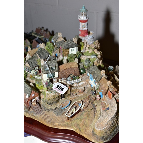 356 - A LARGE BOXED LIMITED EDITION LILLIPUT LANE SCULPTURE, 'Out of the Storm' L2064, No. 2182/3000 with ... 