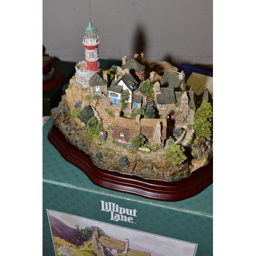 356 - A LARGE BOXED LIMITED EDITION LILLIPUT LANE SCULPTURE, 'Out of the Storm' L2064, No. 2182/3000 with ... 