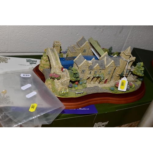 357 - TWO BOXED LIMITED EDITION LILLIPUT LANE SCULPTURES, 'The Royal Train at Sandringham', L2517 No 0566,... 