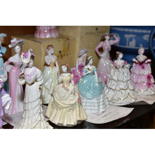 360 - SEVENTEEN COALPORT FIGURINES, comprising nine from My Fair Lady collection 'Lady Sarah', 'Lady Flore... 