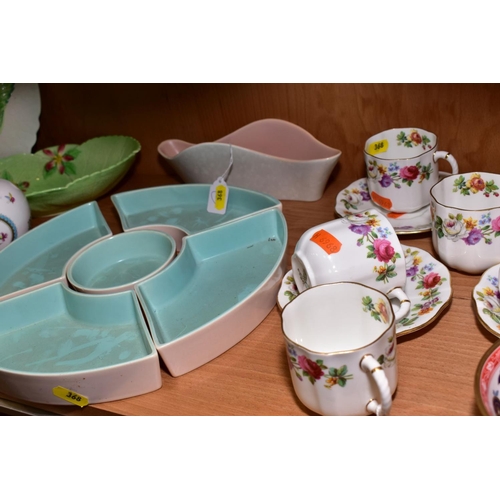 368 - A GROUP OF CERAMICS, to include Royal Crown Derby teawares, Rd 839 892, (10), Spode cream jug and su... 