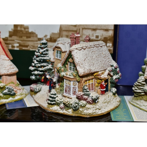 372 - THREE BOXED LILLIPUT LANE CHRISTMAS SPECIAL EDITIONS, 'Frosty Morning', 1998 L2128, 'The First Noel'... 