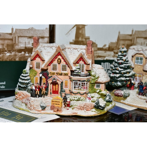 372 - THREE BOXED LILLIPUT LANE CHRISTMAS SPECIAL EDITIONS, 'Frosty Morning', 1998 L2128, 'The First Noel'... 