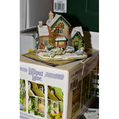 372 - THREE BOXED LILLIPUT LANE CHRISTMAS SPECIAL EDITIONS, 'Frosty Morning', 1998 L2128, 'The First Noel'... 