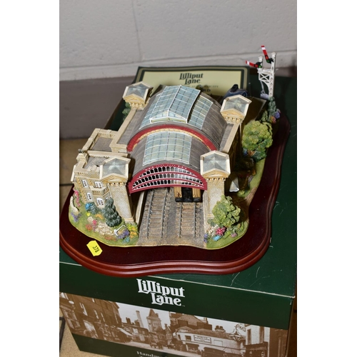 378 - A BOXED LIMITED EDITION LILLIPUT LANE SCULPTURE, 'The Mallard - Record Breaker' L2459 No 0335/1500, ... 