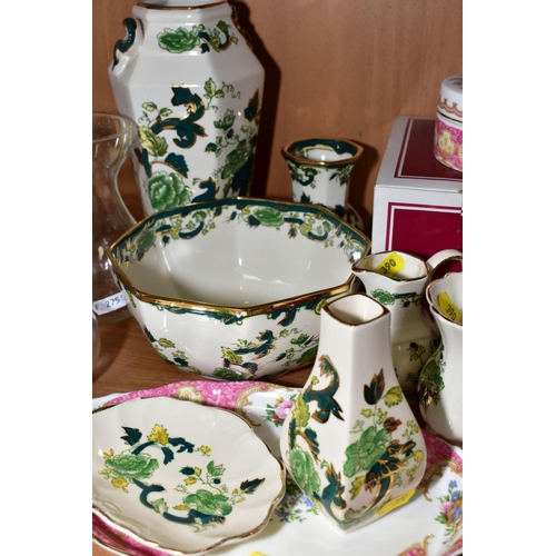 390 - A GROUP OF ROYAL ALBERT 'LADY CARLYLE' (7) AND MASONS 'CHARTREUSE'(8), to include three boxed 'Lady ... 