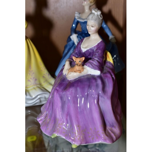 399 - THREE ROYAL DOULTON FIGURES, 'Ninette' HN2379, 'Charlotte' HN2421 and 'Fragrance' HN2334 (3)