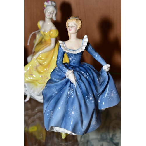 399 - THREE ROYAL DOULTON FIGURES, 'Ninette' HN2379, 'Charlotte' HN2421 and 'Fragrance' HN2334 (3)