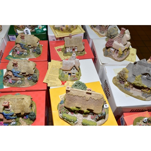 426 - EIGHTEEN BOXED LILLIPUT LANE SCULPTURES, all with deeds, comprising 'Hampton Court Palace' L2248, (B... 