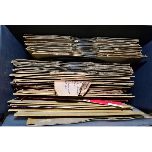 490 - A TRAY CONTAINING OVER ONE HUNDRED AND EIGHT 7'' SINGLES and a case containing over fifty 78's inclu... 