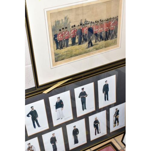 512 - A COLLECTION OF PRINTS to include Sappers and Miners uniform illustrations, Royal Military Artificer... 