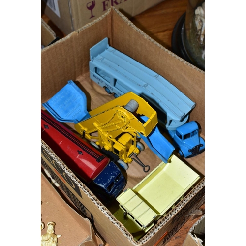 588 - A QUANTITY OF UNBOXED ASSORTED PLAYWORN DINKY SUPERTOYS, Foden 14T Tanker 'Regent', No 942, Euclid D... 