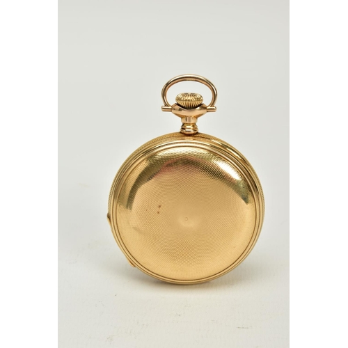 59 - A  FULL HUNTER POCKET WATCH, white dial, Roman numerals, dial signed 'Hampden Watch Co', blue hands,... 