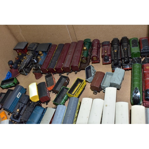 590 - A QUANTITY OF UNBOXED AND ASSORTED N GAUGE MODEL RAILWAY ITEMS, to include Graham Farish class 4P Co... 