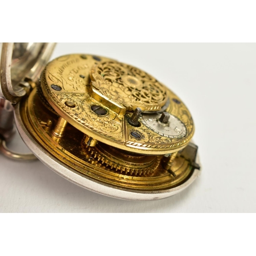 75 - A HALF HUNTER AND AN OPEN FACED POCKET WATCH, the half hunter, white dial, two Roman numeral dials, ... 