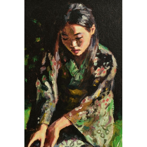 307 - FABIAN PEREZ (ARGENTINA 1967) 'GEISHA POURING SAKE' a limited edition print 56/195, signed bottom ri... 