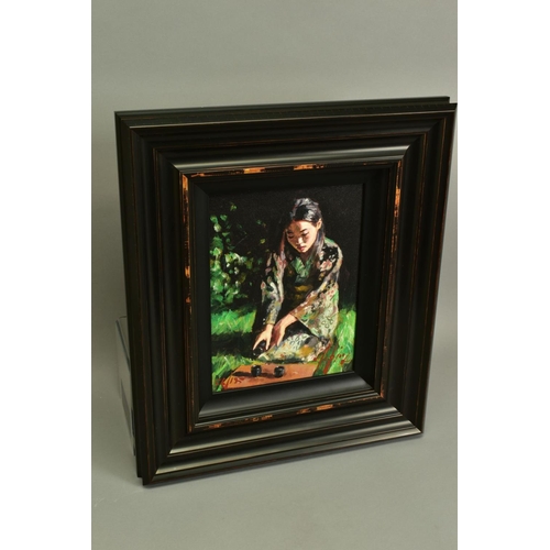 307 - FABIAN PEREZ (ARGENTINA 1967) 'GEISHA POURING SAKE' a limited edition print 56/195, signed bottom ri... 