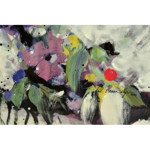 312 - DANIELLE O'CONNOR AKIYAMA (CANADA 1957) 'POSTERITY' a limited edition print of blossoms 9/195, signe... 