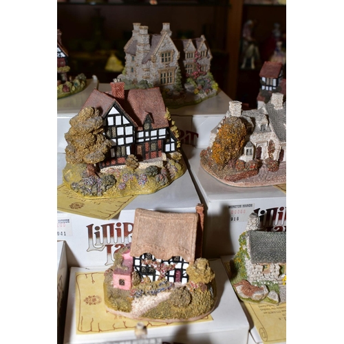 431 - THIRTEEN BOXED LILLIPUT LANE SCULPTURES, all with deeds except where mentioned, comprising twelve fr... 