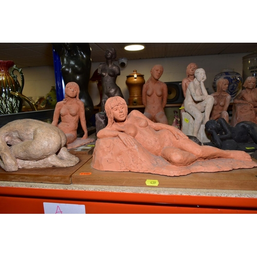 439 - A COLLECTION OF STUDIO POTTERY LIFE STUDIES OF FEMALE NUDES INCLUDING EXAMPLES FROM THE STUDIO OF MI... 