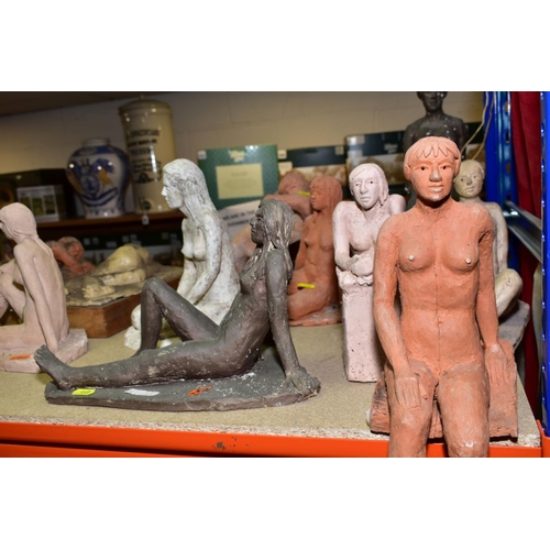 440 - A COLLECTION OF STUDIO ;POTTERY LIFE STUDIES OF FEMALE NUDES INCLUDING EXAMPLES FROM THE STUDIO OF M... 