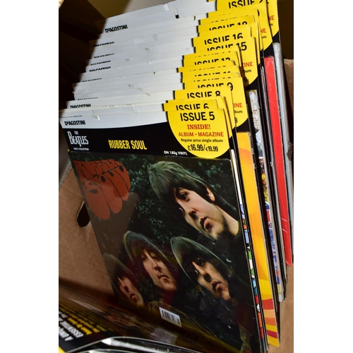 471 - A SET OF TWENTY TWO DEAGOSTINI THE BEATLES VINYL COLLECTIONS LP'S, with magazines or poster, most st... 