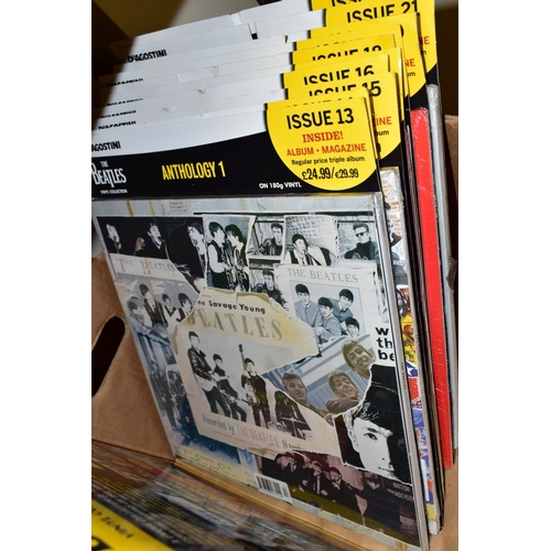 471 - A SET OF TWENTY TWO DEAGOSTINI THE BEATLES VINYL COLLECTIONS LP'S, with magazines or poster, most st... 