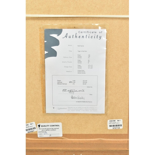 7 - ROLF HARRIS (AUSTRALIAN 1930), 'Tiger in The Sun', a Limited Edition print, 100/95, signed bottom ri... 