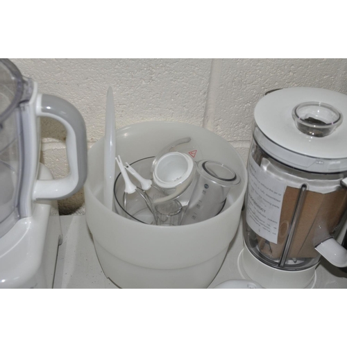 1126 - A KENWOOD MULTI PRO FOOD PROCESSOR with attachments, a Goodmans LD1912 19'' LCD TV with remote and a... 