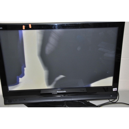 1144 - A PANASONIC VIERRA TH-37PX70P 37''TV with remote and a Panasonic DVD player (both PAT pass and worki... 